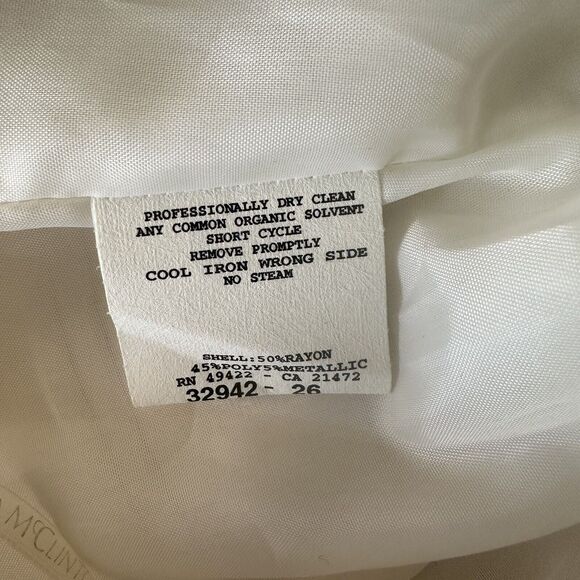 Vintage Jessica McClintock x Gunne Sax Y2K Bow Back Semi Formal Dress Size 1 - Picture 10 of 10